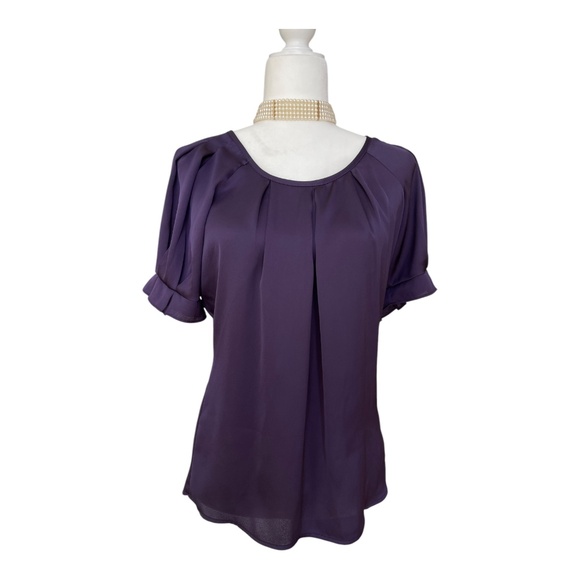Express Tops - Y2K Express short sleeve eggplant top women's size XS NEW without tag